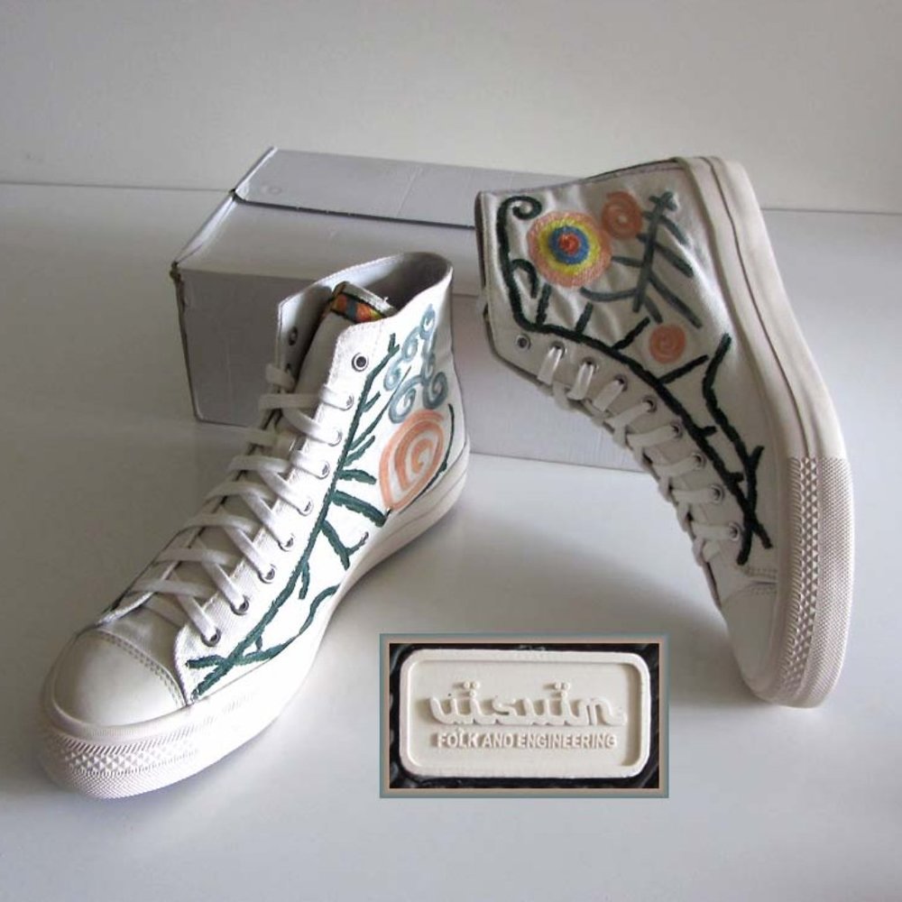 new VISVIM Skagway Canvas Embroidery high-top sneakers 11